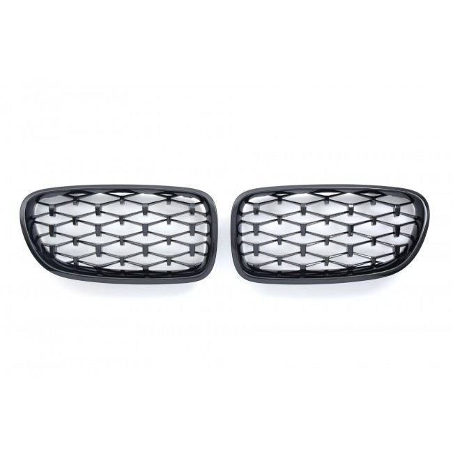 SUITABLE FOR BMW 5 SERIES F10 F11 RADIATOR GRILL DIAMOND GLOSS BLACK