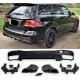 Rear spoiler diffuser + exhaust tips (BLACK) for Mercedes W166 GLE