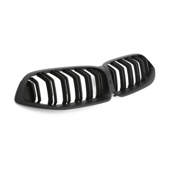 SUITABLE FOR BMW 8 SERIES G14 G15 G16 GRILLE DOUBLE SPIRAL MATT BLACK 2018-2022