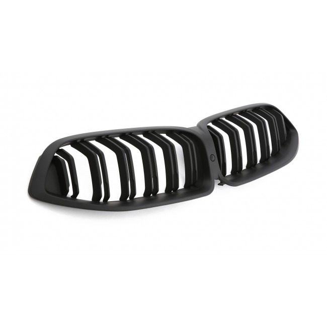 SUITABLE FOR BMW 8 SERIES G14 G15 G16 GRILLE DOUBLE SPIRAL MATT BLACK 2018-2022