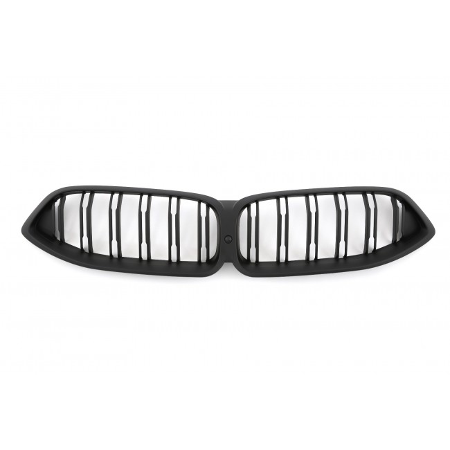 SUITABLE FOR BMW 8 SERIES G14 G15 G16 GRILLE DOUBLE SPIRAL MATT BLACK 2018-2022