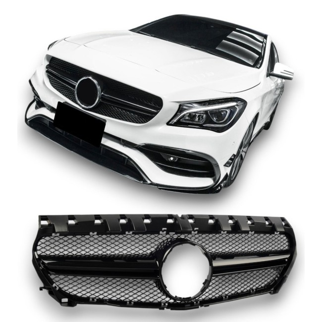 Grille Sport all black fits for Mercedes C117 CLA-CLASS 