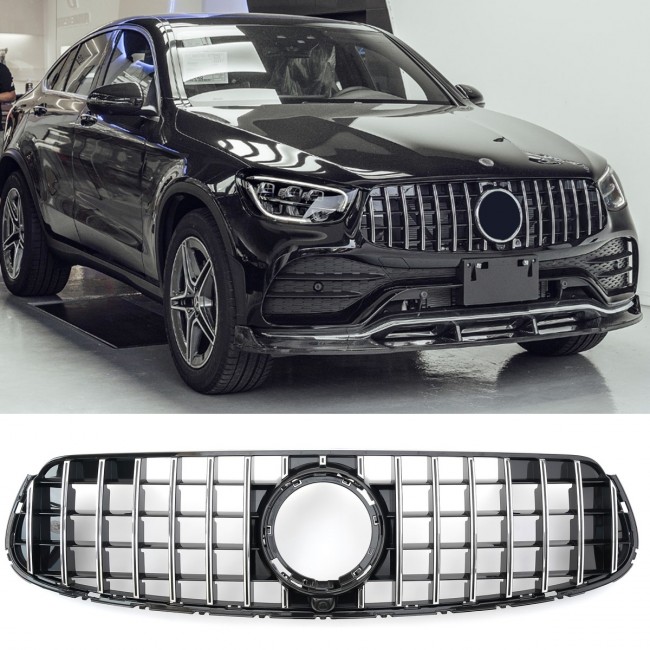 Sport Panamericana GT Grill Grille fits for Mercedes X253 GLC-Class Facelift AMG-Line