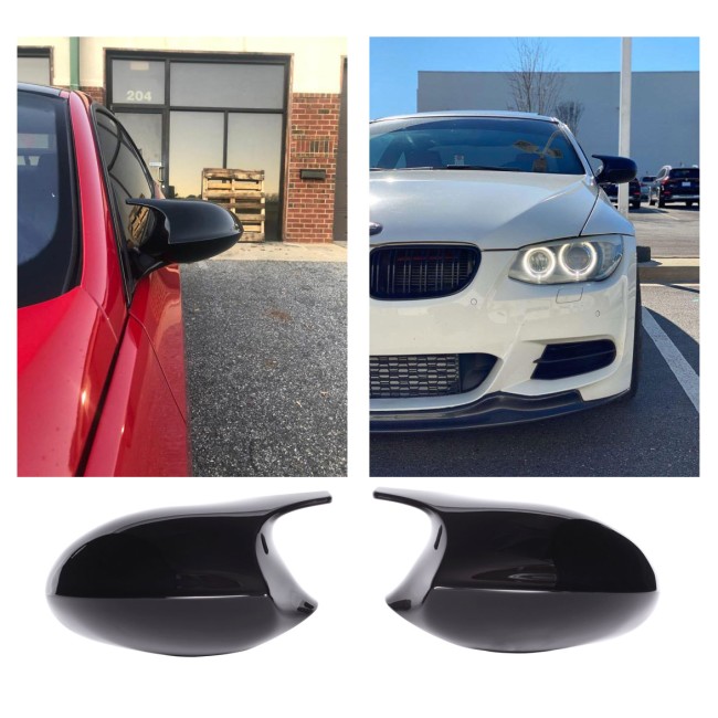 Mirror caps black sport for exchange fits for BMW E87/E81/E82/E88 + E90/E91/E92/E93 PRE-LCI +M3