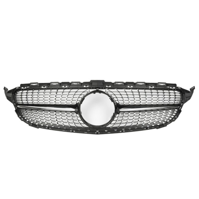 Grill Sport Kühlergrill passt für Mercedes W205 vor-Facelift DIAMANT