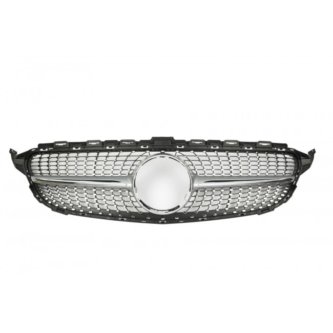Grill Sport Kühlergrill passt für Mercedes W205 vor-Facelift DIAMANT