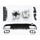 Rear spoiler diffuser + exhaust tips (CHROM) for Mercedes W205