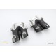 Rear spoiler diffuser + exhaust tips (BLACK) for Mercedes W205