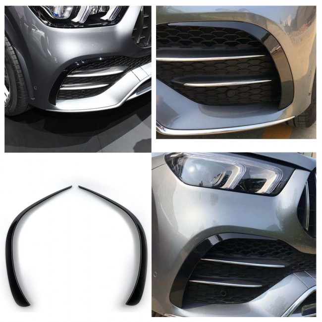 FRONTSPOILER FLAPS SPOILER CANARD past voor Mercedes W167 GLE AMG Line: