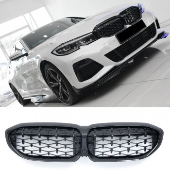 SUITABLE FOR BMW 3 SERIES G20 G21 pre-LCI RADIATOR GRILL GRILL GLOSS BLACK DIAMOND