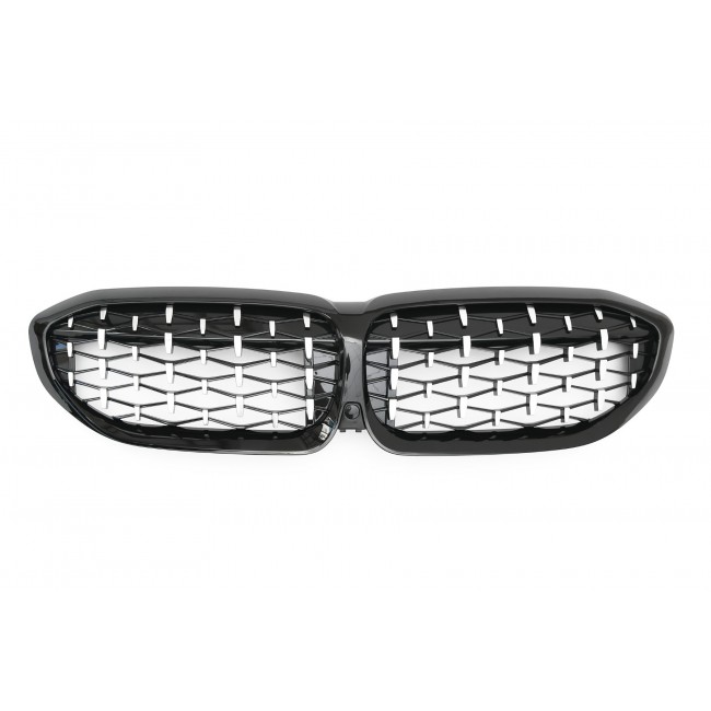 SUITABLE FOR BMW 3 SERIES G20 G21 pre-LCI RADIATOR GRILL GRILL DIAMOND CHROME BLACK