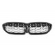 SUITABLE FOR BMW 3 SERIES G20 G21 pre-LCI RADIATOR GRILL GRILL DIAMOND CHROME BLACK