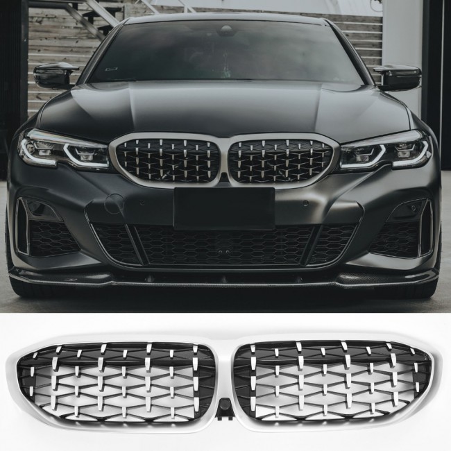 SUITABLE FOR BMW 3 SERIES G20 G21 pre-LCI RADIATOR GRILL GRILL DIAMOND CHROME