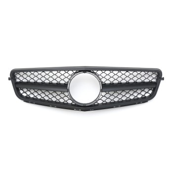 Grille Sport fits for Mercedes W204 S204 C Matte Flat Black