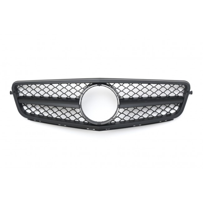Grille Sport fits for Mercedes W204 S204 C Matte Flat Black