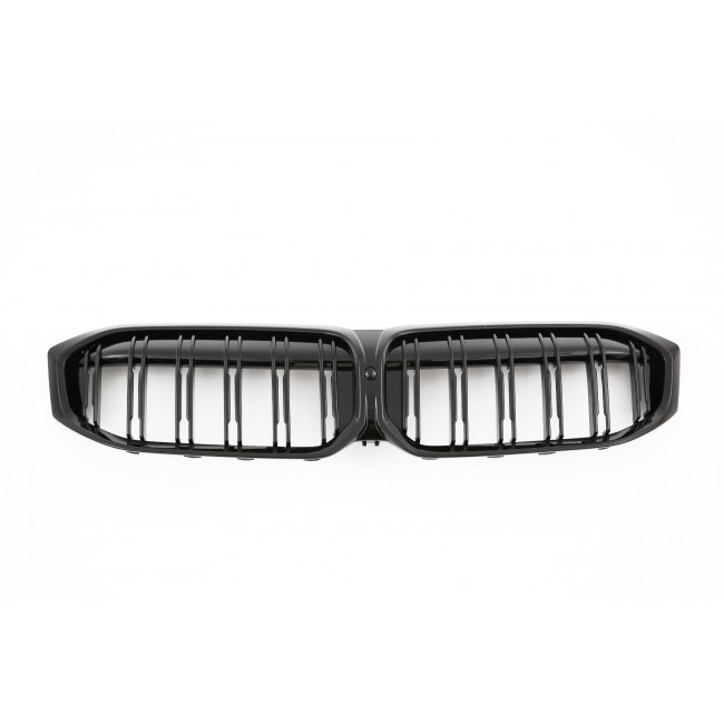 SUITABLE FOR BMW 3 SERIES G20 G21 LCI GRILLE DOUBLE BAR GLOSSY BLACK