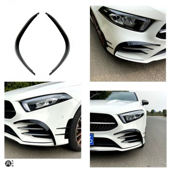 AERO FLAPS BLACK front for Mercedes W177 A-Class
