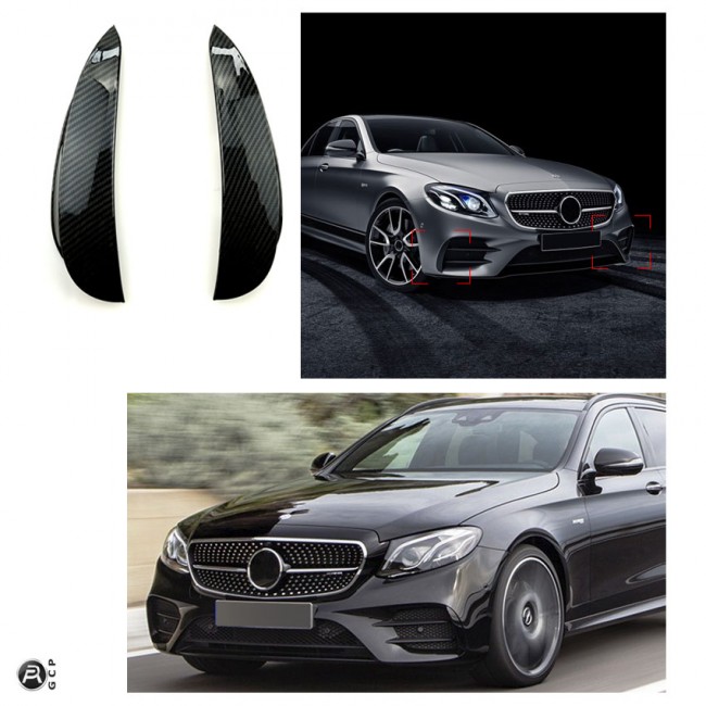 AERO FLAPS CARBON LOOK front for Mercedes W213 E-Class
