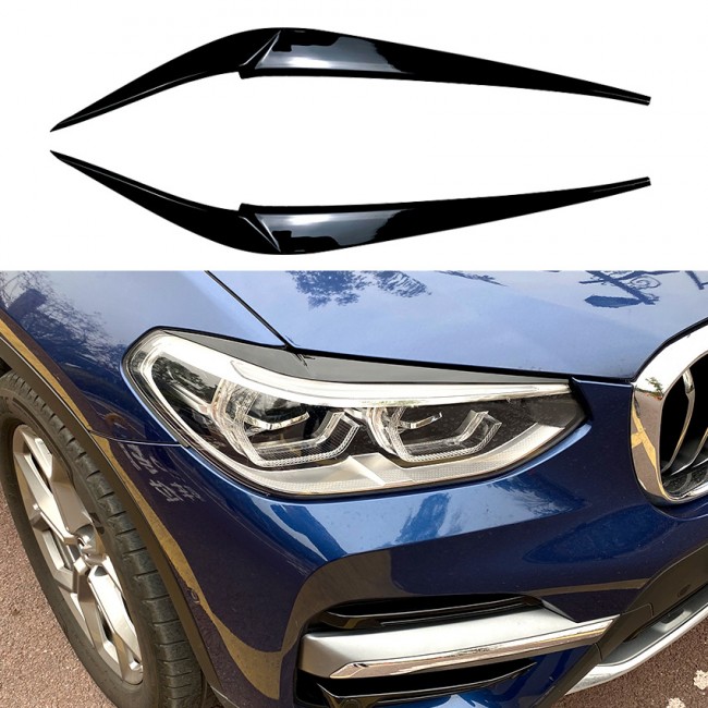 Headlight covers evil eye black gloss for BMW X3 G01 & X4 G02