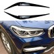 Headlight covers evil eye black gloss for BMW X3 G01 & X4 G02