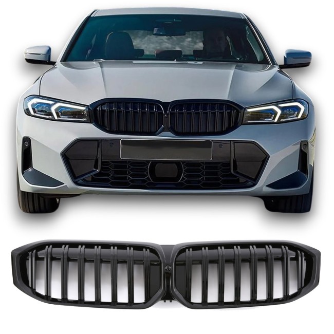 SUITABLE FOR BMW 3 SERIES G20 G21 LCI GLOSSY BLACK GRILLE