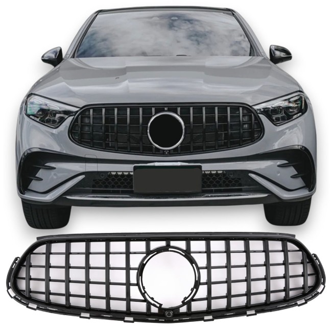 Grille Sport Black fits for Mercedes X254 GLC PANAMERICANA GT LOOK 