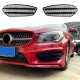 Bumper Grille + Fins suitable for Mercedes C117 X117 CLA with AMG exterior equipment (pre-facelift only)