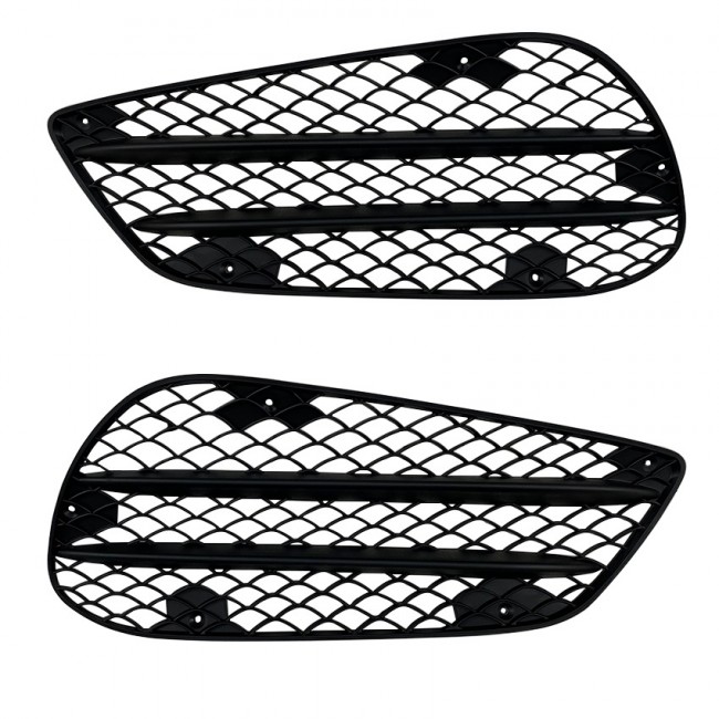 Bumper Grille + fins suitable for Mercedes W212 S212 E-Class with AMG exterior equipment (Facelift only)