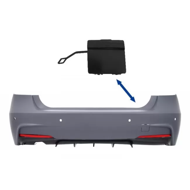 Tow Hook Cover Rear Bumper suitable for BMW 3 Series F30 (2011-up) M-Performance M-Tech Design