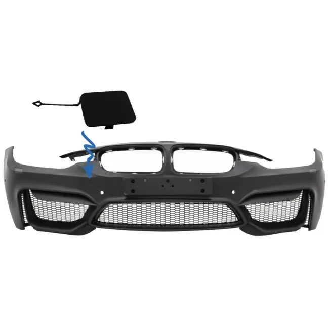 Tow Hook Cover suitable for Front Bumper M4 Design BMW 3 Series F30 F31 (2011-2018)