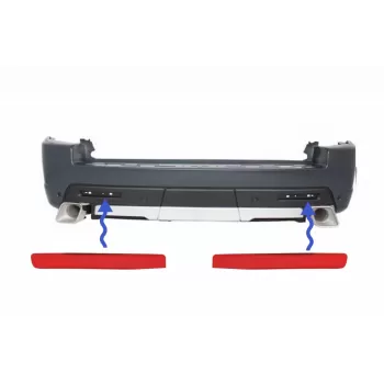 Rear Bumper Reflectors suitable for Range Rover Sport L320 Facelift (2010-2013) Land Rover Discovery 3 & 4
