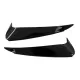 Rear Bumper Flaps Side Fins Flics suitable for Mercedes C Class W205 (2014-2020) Piano Black