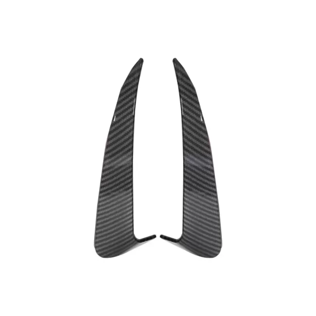 Rear Bumper Flaps Side Fins Flics suitable for Mercedes C Class W205 (2014-2020) Carbon Film
