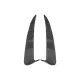 Rear Bumper Flaps Side Fins Flics suitable for Mercedes C Class W205 (2014-2020) Carbon Film