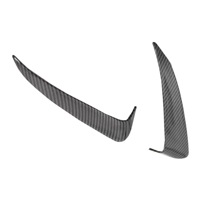 Rear Bumper Flaps Side Fins Flics suitable for Mercedes C Class W205 (2014-2020) Carbon Film