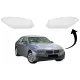 Headlights Lens Glasses suitable for BMW 5 Series F10 F11 F18 (2010-2017) Clear Glass Optics
