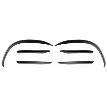 Front Bumper Splitters Fins Flaps Aero suitable for Mercedes C-Class W205 S205 C205 A205 Facelift (2019-up) C43 Design
