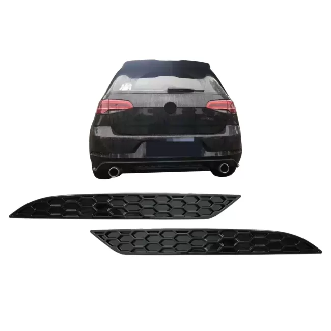 Honeycomb Rear Bumper Reflector Cover suitable for VW Golf 7.5 (2017-2019)