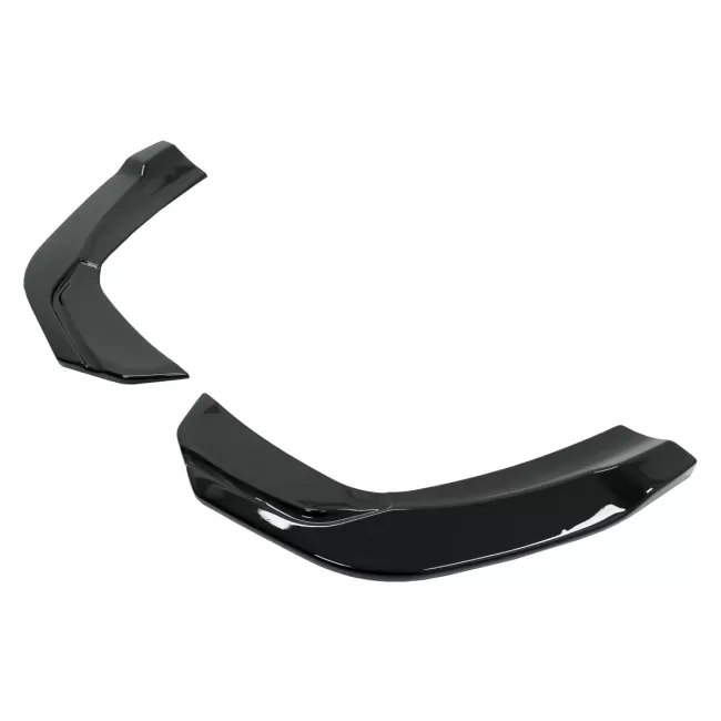 Rear Bumper Side Splitters Fins suitable for Mercedes A-Class V177 A35 Sedan (2018-Up) Piano Black
