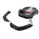 Rear Bumper Side Splitters Fins suitable for Mercedes A-Class V177 A35 Sedan (2018-Up) Piano Black