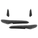 Front Bumper Side Fins Flaps suitable for VW Golf 7.5 5G R Hatchback (2017-2020) Carbon Look