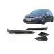Front Bumper Side Fins Flaps suitable for VW Golf 7.5 5G R Hatchback (2017-2020) Carbon Look