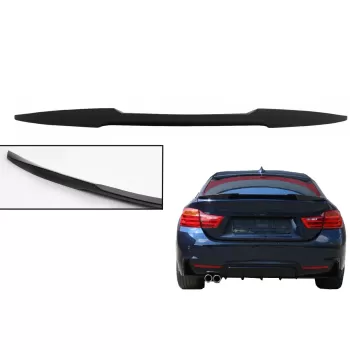 Trunk Spoiler suitable for BMW 4 Series Gran Coupe F36 (2014-2019) M4 Design Black