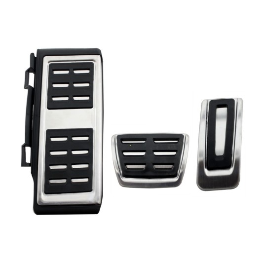 Kit of Pedal Footrest suitable for Audi A1 8X (2015-2017) A3 8V (2012-2017) TT 8S (2014-2017) Q2 (2016-2017) Seat Leon 5F (2012-2017) Ateca (2015-2017) Skoda Octavia 5E (2013-2017) Superb 3 (2015-2017