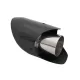 Universal Carbon Fiber Exhaust Muffler Tip Polished Look Inlet 6.2cm