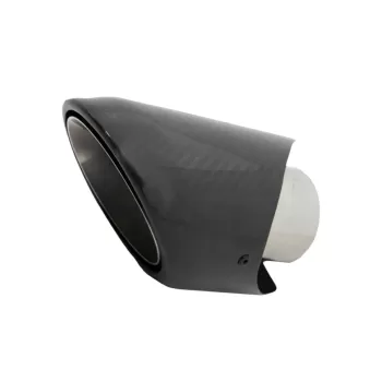 Universal Carbon Fiber Exhaust Muffler Tip Polished Look Inlet 6.2cm