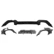 Rear Bumper Diffuser suitable for BMW 3 Series G20 G28 Sedan G21 Touring (2018-2022) Middle Insertion Carbon Look