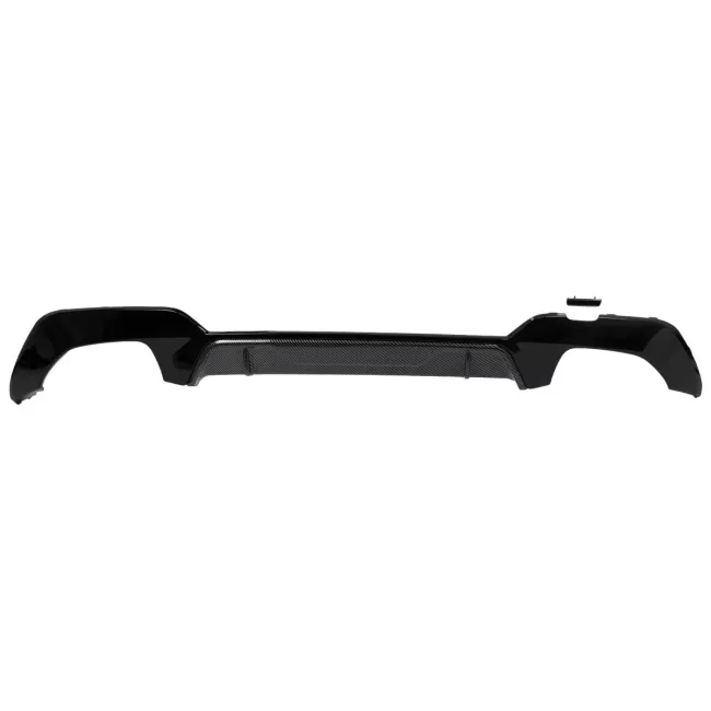 Rear Bumper Diffuser suitable for BMW 3 Series G20 G28 Sedan G21 Touring (2018-2022) Middle Insertion Carbon Look