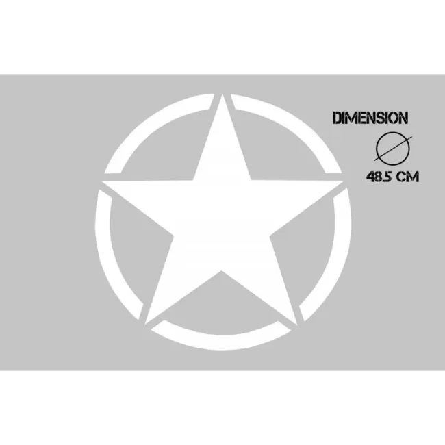 Sticker Star Universal suitable for Jeep Wrangler JK Truck or Other Cars White