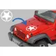 Sticker Star Universal suitable for Jeep Wrangler JK Truck or Other Cars White